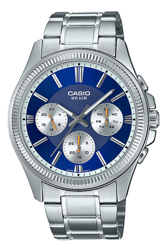 Reloj Casio Mtp-1375d-2a1 Acero Hombre Plateado