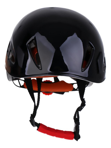 Casco De Seguridad Profesion Del Del Rappel De Negro Negro