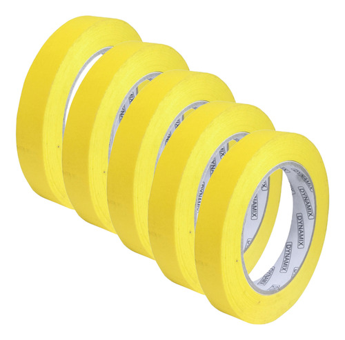 Cinta Enmascarado Adhesiva Protección Autos 18mmx 50m 5 Piez