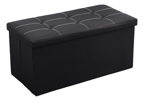 Taburete Plegable Puff De Almacenamiento Banco 2 En 1