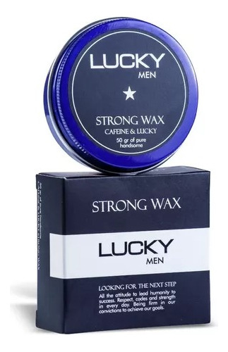 Cera Strong Wax Fijación Fuerte 50g Lucky Men - Riviera