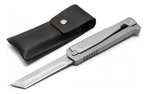 Navaja Tipo Gravity Knife Color Plateado