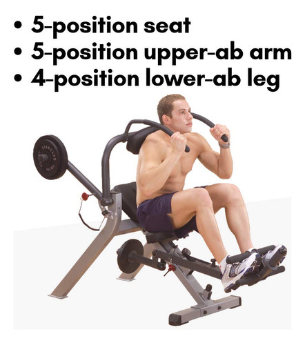 Body Solid Gab300 Banco Semiarticulado