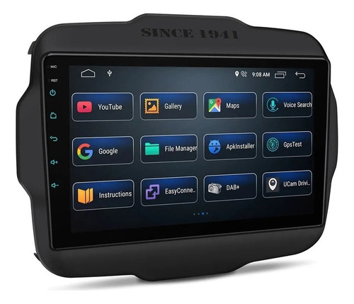 Android Jeep Renegade 2015-2020 Gps Wifi Bluetooth Touch Usb