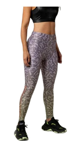 Leggins Tela Fria Anticelulitis Talle Medio Alt Gris Zebra