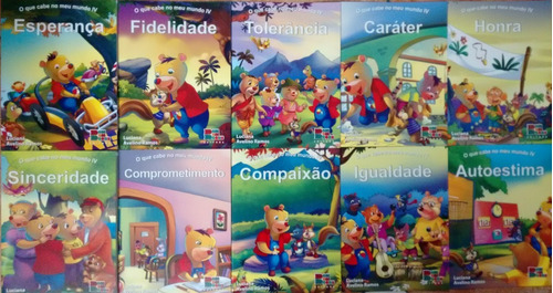 O Que Cabe No Meu Mundo Valores Coleção 4 - Com 10 Livros