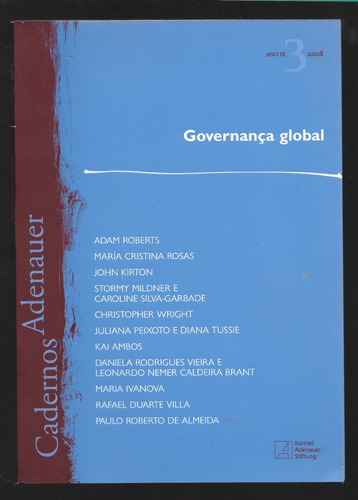 Cadernos Adenauer Nº 3 - Governança Global 2008
