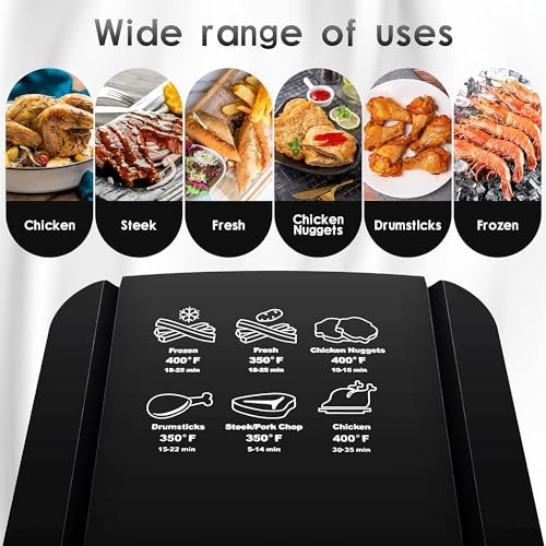 Freidora De Aire 4qt, 1400 W, Pequeña Y Compacta Con Canasta