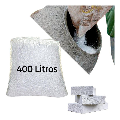 Isopor Flocado Triturado Concreto Eps Enchimento 400 Litros