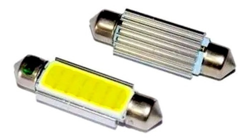 Par Lampada Led Torpedo 41mm Cob Tiger 12v 6000k