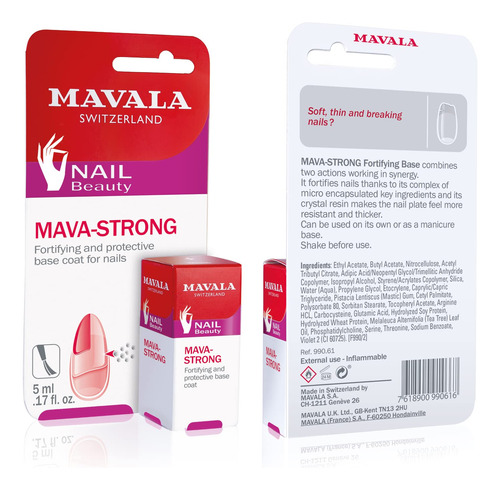 Mavala Mava Strong Fortifying Base Coat | Uñas Saludables .