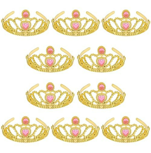 Pack De 10 Tiaras Y Coronas De Princesa Para Niñas.