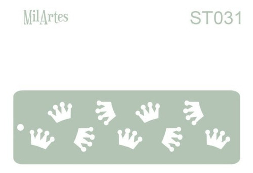 Imagen 1 de 1 de Mil Artes - Stencil Coronita - 4,50 X 14,50cm - St31