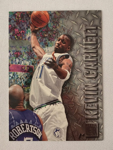 Kevin Garnett Fleer Metal #58 1996 Nba Basketball Card 2nd Y (Usado)