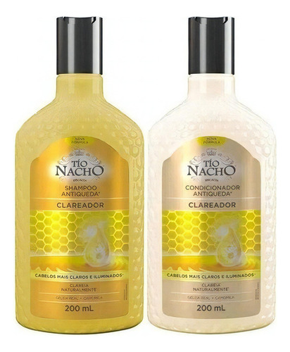  Tio Nacho Clareador Kit Shampoo E Condicionador 200ml