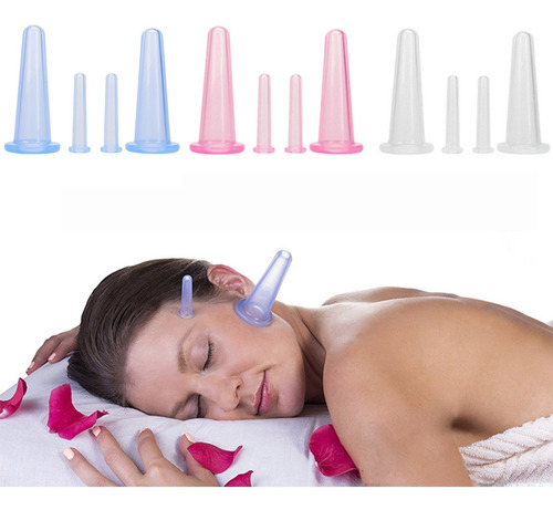 Imagen 3 de 6 de Copas De Masaje Facial Para Cuello Y Rostro (2 Dispositivos