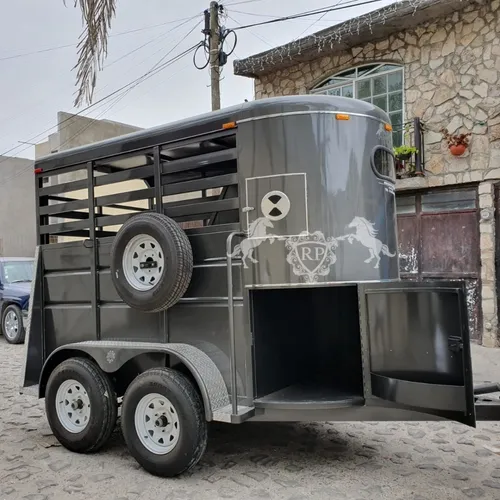 comprar Remolque Para Caballos Techados Jaula  Ganaderos