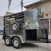 Comprar Remolque Para Caballos Techados Jaula  Ganaderos