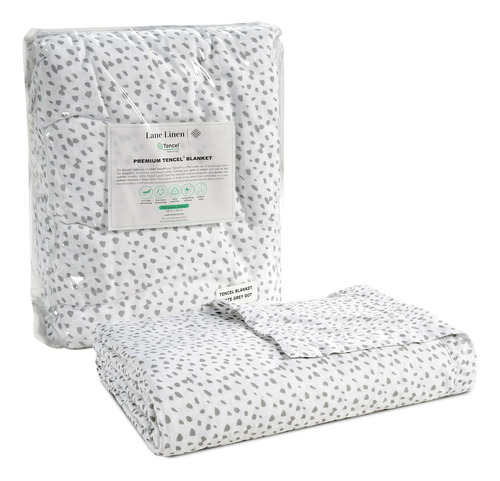 Blanket Lane Linen Cooling King Size Haze, Color Gris