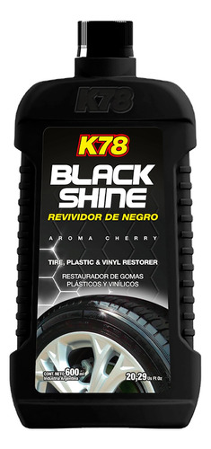 Silicona Revividor De Negro Gomas Plasticos Black Shine  K78