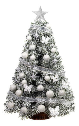 Árbol De Navidad Xl Snow 1 Mt Con Kit 30 Pzas - Sheshu