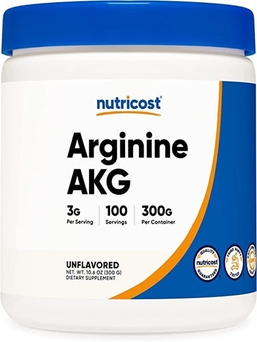 Arginina Akg 300g Nutricost - g a $683