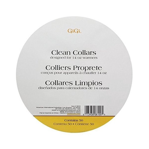 Gigi Limpio Collares De Calentadores De Cera 14 Oz, 50 Ct