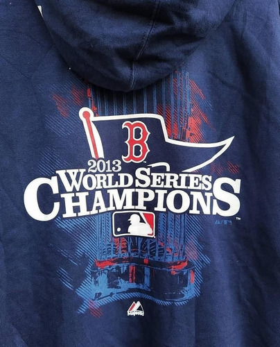 Imagen 6 de 8 de Buzo Campera Majestic Americana Baseball Boston Red Sox Mlb