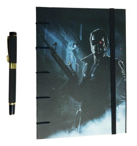 Caderno Exterminador Do Futuro Sketchbook Arnold 40 Flhs