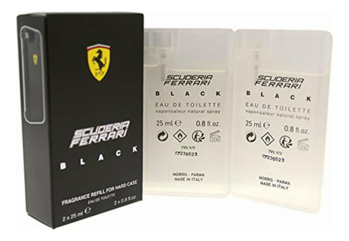 Ferrari Fragrance Refill For Hard Case, Black, 2 Count