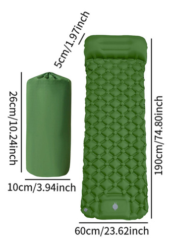 Colchoneta Inflable Para Dormir Para Acampar, Colchón De