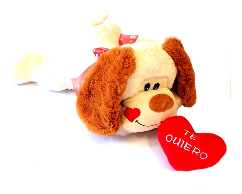 Peluche Phi Phi Toys Perro Acostado Con Corazón Te Quiero