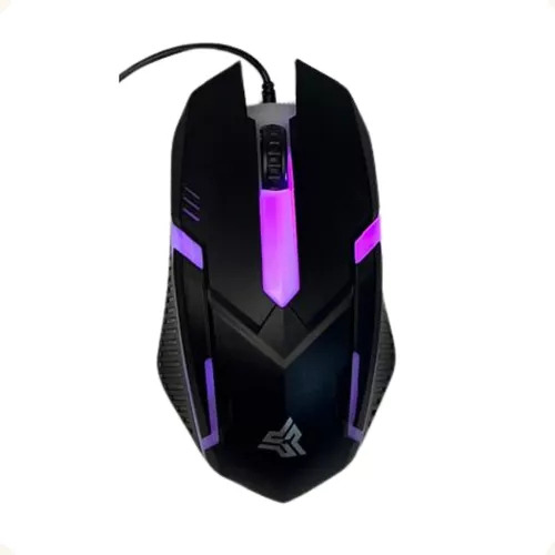 Kit Gamer Semi Mecânico Knup Te124 - Teclado E Mouse Rgb. Mouse Preto Teclado Branco