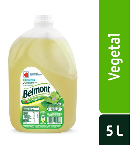 Aceite Vegetal Belmont 5 L