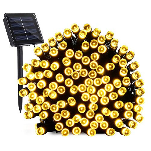 Guirnalda De Luces Solares De 72 Pies, 200 Led, 8 Modos...