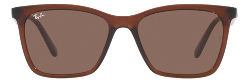 Óculos de sol Ray-Ban RB4372 tamanho GG armação marrom