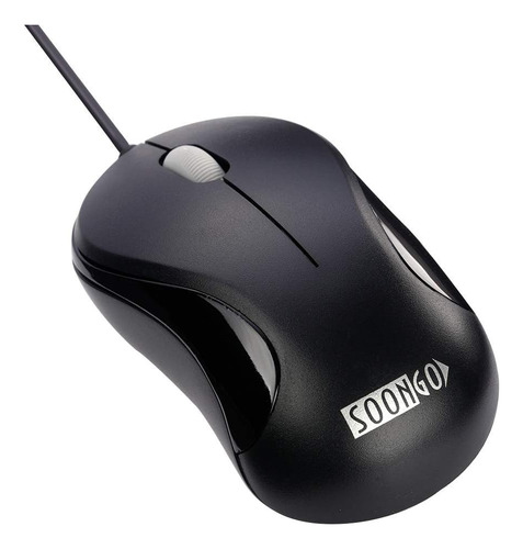 Mouse Soongo Con Cable/negro