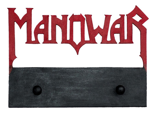 Manowar Kings Of Metal Llavero Madera Heavy Metal