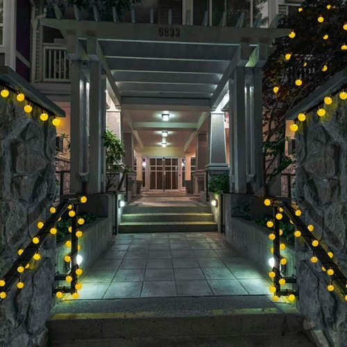 Guirnalda De Luces Solares Led Impermeables De 6.5 M, 30 Uds