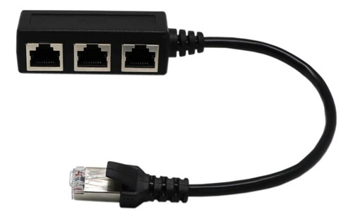 Cable Conector Conector Rj45 1 A 3 Ethernet Lan Splitter
