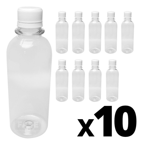 Envase Botella Plástico Pet 125cc Alcohol Tapa Precinto X10