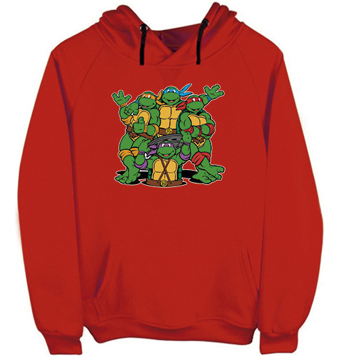 Sudadera Capucha Roja Ro9  Tortugas Ninja J370