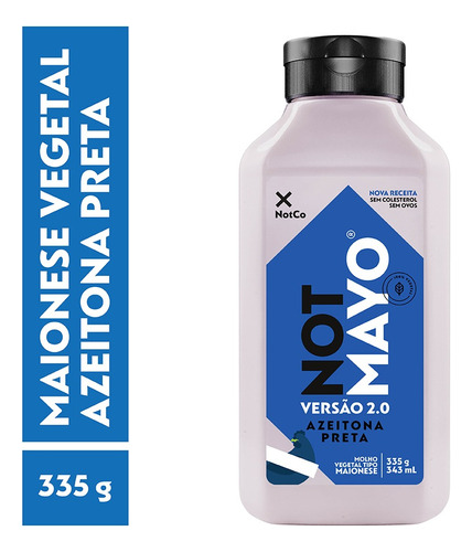 Maionese Not Mayo Azeitona Preta 335g Notco