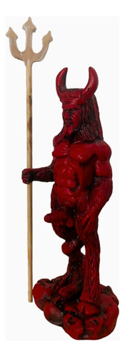 Figura Diablo Rojo Pata De Cabra 28 Cm Alto Esoterica 