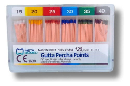 Cono Gutta Percha Points Seriado 1ra. Serie X 120u Meta