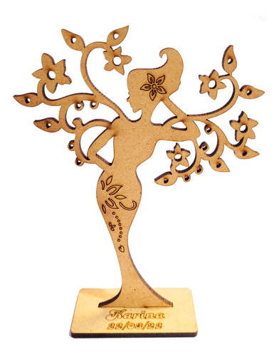 50 Árbol De La Vida Mujer Souvenir Porta Aros Fibrofacil Mdf