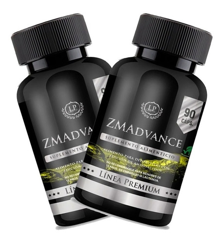 2 Zma Advance Magnesio+l-triptofano+zinc+b6 - 180 Capsulas 