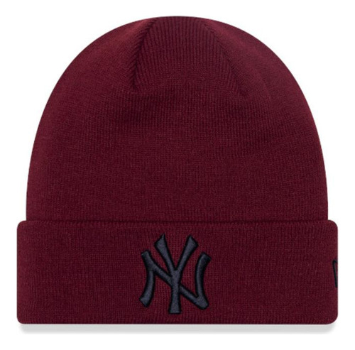 Gorra Knit Mlb New York Yankees Cold Season Dark Red New Era