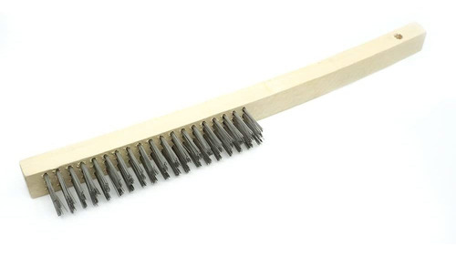 12 Pcs Of Wire Scratch Brush With Curved Handle Steel