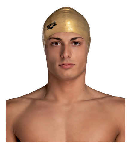 Gorra Natación Arena Unisex Silicona Team 50th - Btu Color Dorado